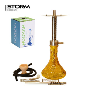 Кальян HOOKAH Honeycomb Brown (полный комплект, нерж)