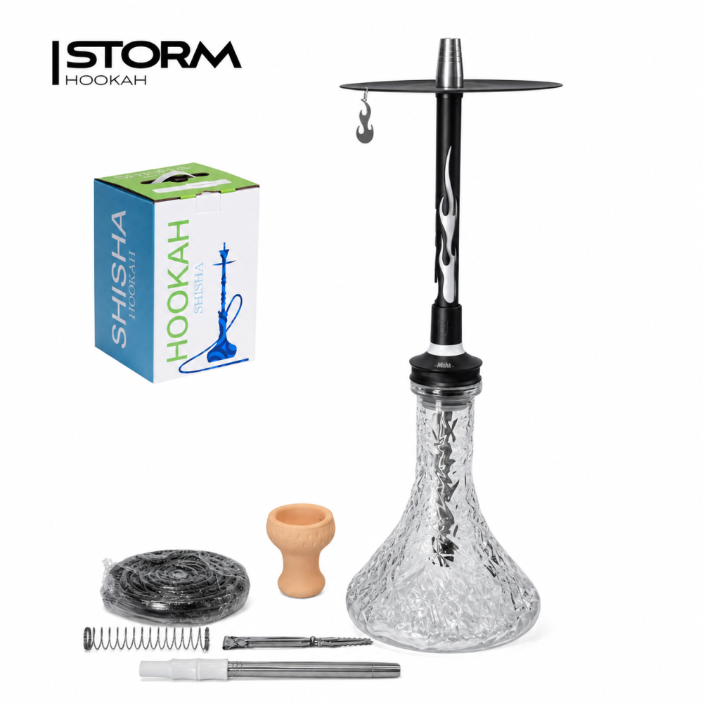 Кальян HOOKAH Revolt Flame White (повний комплект, нерж)