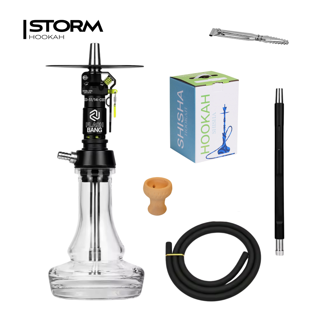 Кальян HOOKAH BLACK Flash Bang Black (повний комплект, нерж)