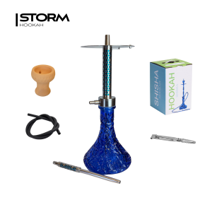 Кальян HOOKAH Honeycomb Blue (полный комплект, нерж)