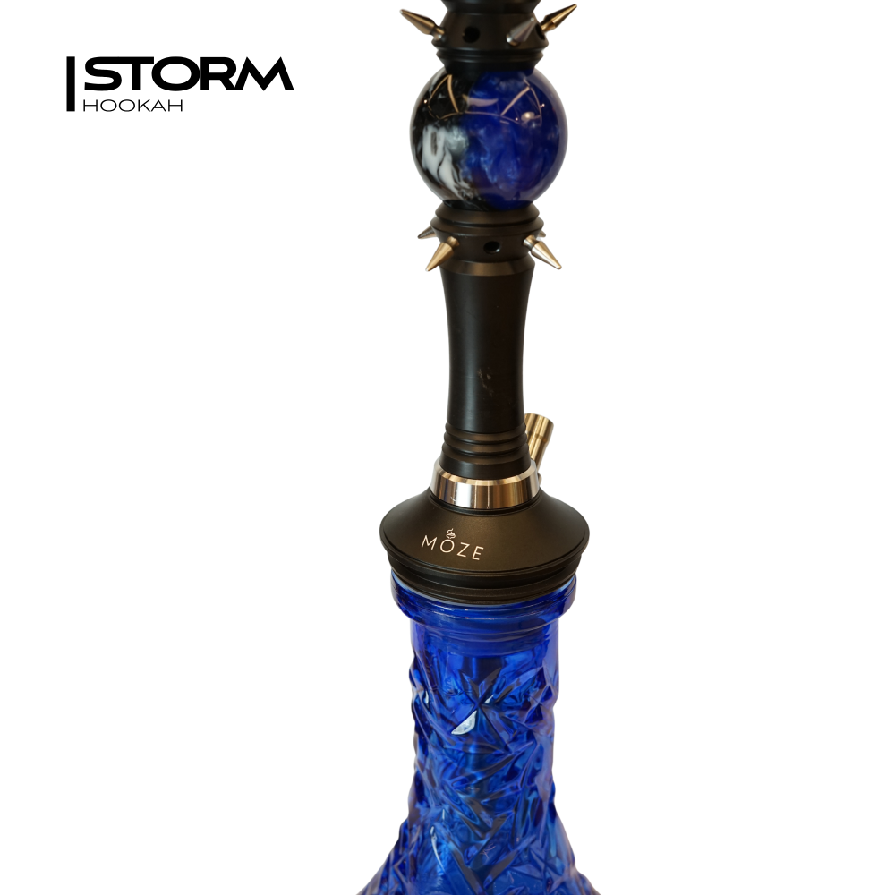 Кальян HOOKAH Sphere Black-Blue (полный комплект, нерж)