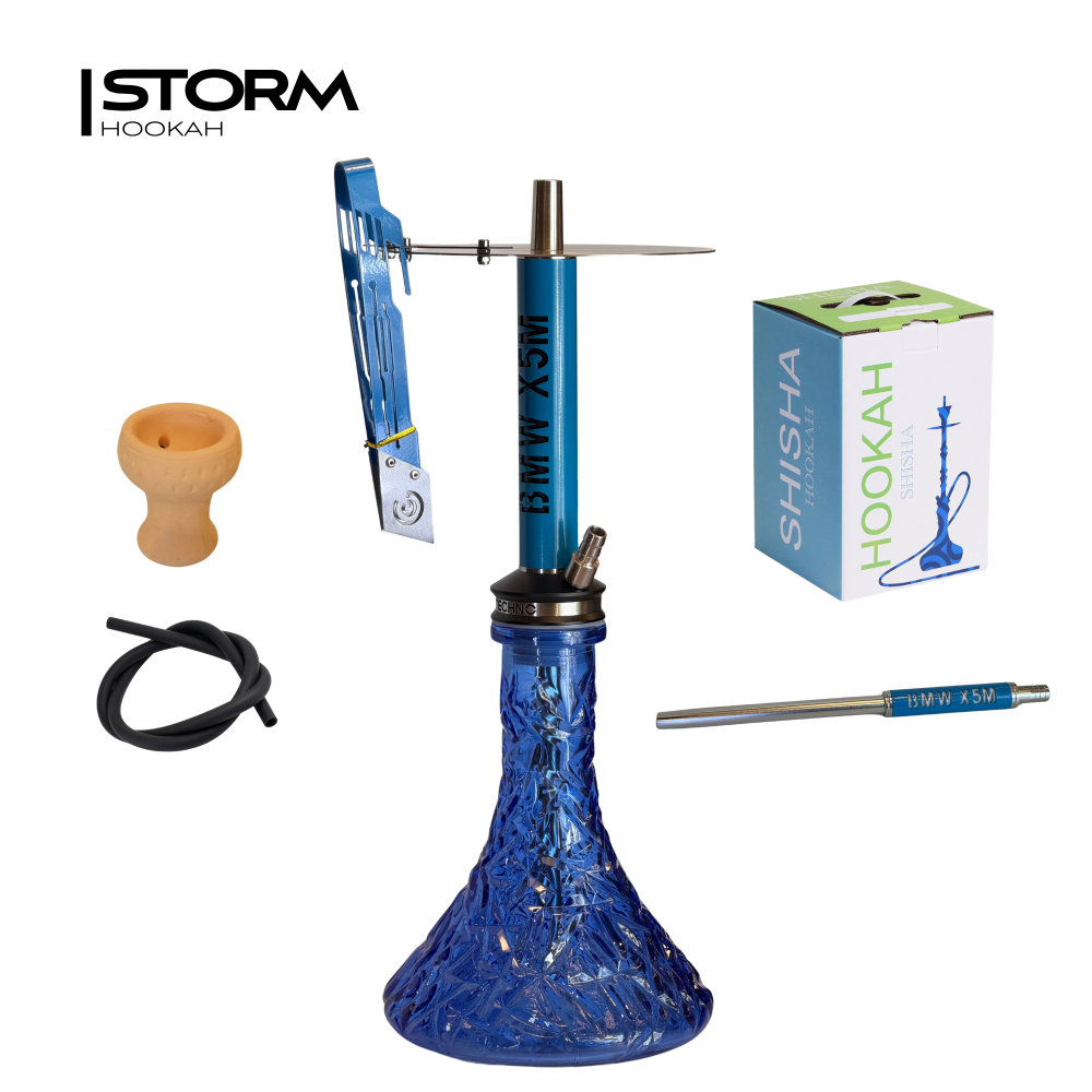 Кальян HOOKAH BMW X5 Blue (полный комплект, нерж)