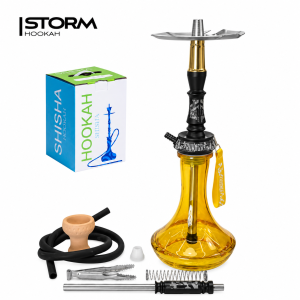 Кальян HOOKAH D-DAO Yellow (полный комплект, нерж)