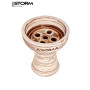 Чаша Aroma Hookah Oscar – керамическая классика с элегантными белыми линиями