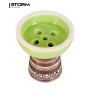Чаша Aroma Hookah Sierra Glaze Green – классическая глиняная чаша в глазури