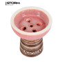 Чаша Aroma Hookah Sierra Glaze Red – классическая чаша из белой глины в глазури