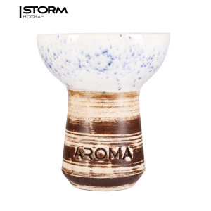 Чаша Aroma Hookah Sierra Glaze White/Blue