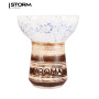 Чаша Aroma Hookah Sierra Glaze White/Blue – классическая чаша из белой глины в глазури