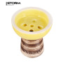 Чаша Aroma Hookah Sierra Glaze Yellow – классическая глиняная чаша в глазури