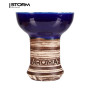 Чаша Aroma Hookah Zulu Glaze Blue – фанел из белой глины в глазури