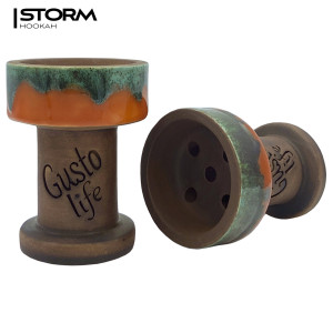 Чаша Gusto Bowls Rook Glaze (Orange/Green)