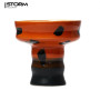 Чаша Vantablack Wave Orange – полуфарфоровая классика Killa, 15–20 г