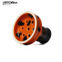 Чаша Vantablack Wave Orange – полуфарфоровая классика Killa, 15–20 г
