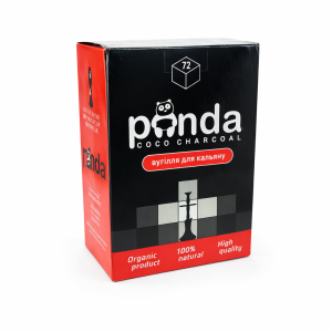 Уголь кокосовый Panda 25мм 1кг (Cube XL, 72 кубика)