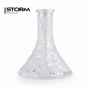 Колба Storm Classic Crystal Clear 107B – Прозрачная хрустальная колба для кальяна