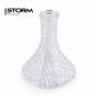 Колба Storm Classic Crystal Clear 107B – Прозрачная хрустальная колба для кальяна