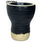 Чаша GrynBowls Turka Mummy White-Black – классическая «турка» с двуцветным покрытием