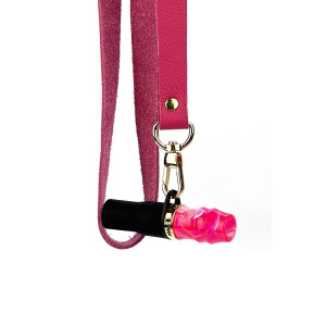 Персональный мундштук Sunpipe Premium Mini Leather Pink