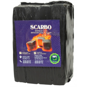 Уголь ореховый Scarbo (HORECA) 1 кг / 72 кубика