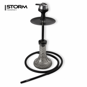 Кальян Storm Mini DARK, Crystal Glass 92A Light Black