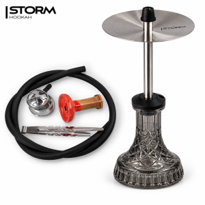 Кальян Storm Mini, Crystal Glass 92B Light Black