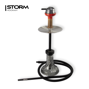 Кальян Storm Hookah mini DARK, Crystal Glass 92C Light Black