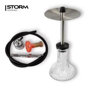 Кальян Storm Hookah mini, Crystal Glass 92C Clear