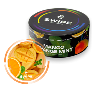 Бестабачная смесь Swipe Манго-Апельсин-М'ята (Mango-Orange-Mint) 100g Бестабачная смесь Swipe Манго-Апельсин-М'ята (Mango-Orange-Mint) 100g